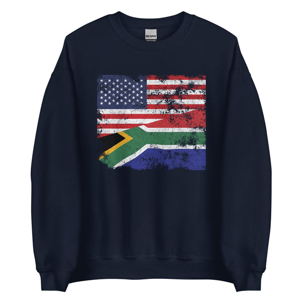 South Africa USA Flag Sweatshirt