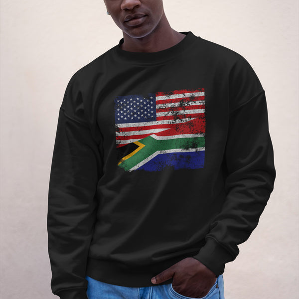 South Africa USA Flag Sweatshirt