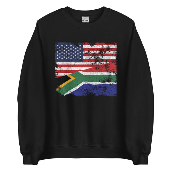 South Africa USA Flag Sweatshirt