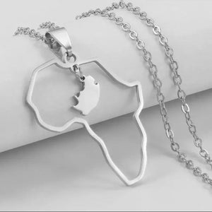 South African Map Necklace