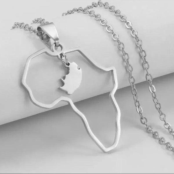 South African Map Necklace