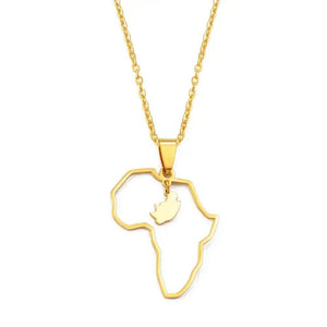 South African Map Necklace