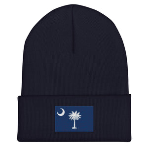 South Carolina State Flag Beanie - Embroidered Winter Hat