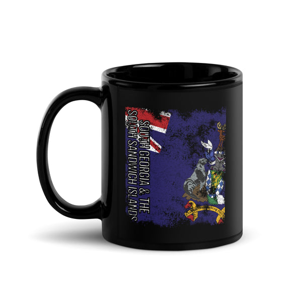 South Georgia And The South Sandwich Islands Flag - Distressed Flag Mug