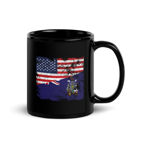 South Georgia and the South Sandwich Islands USA Flag Mug