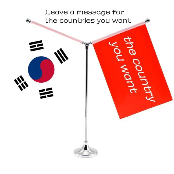 South Korea Denmark Desk Flag - Custom Table Flags (Small)