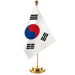 South Korea Desk Flag - Small Office Table Flag