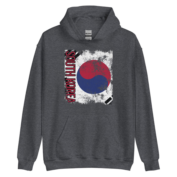 South Korea Flag - Distressed Flag Hoodie