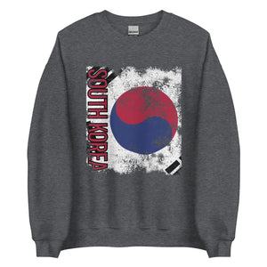 South Korea Flag - Distressed Flag Sweatshirt