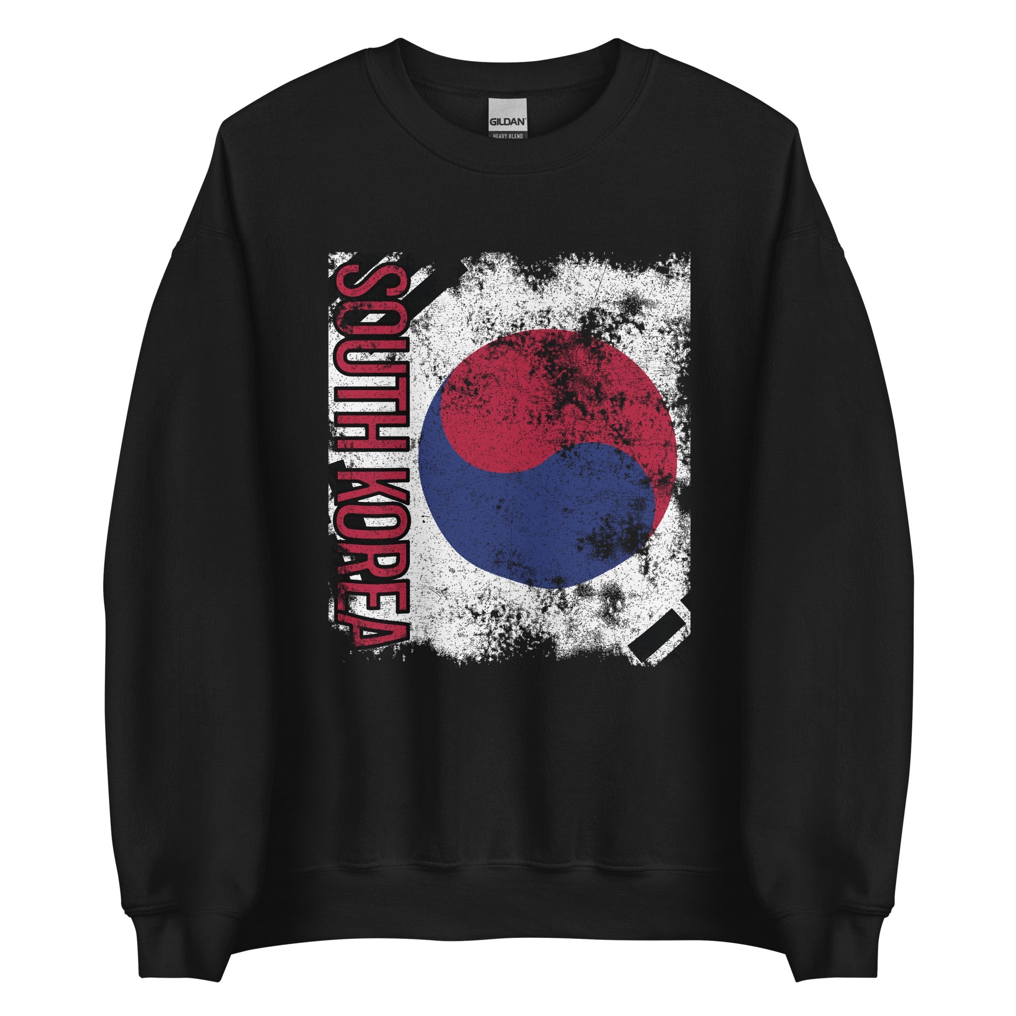 South Korea Flag - Distressed Flag Sweatshirt