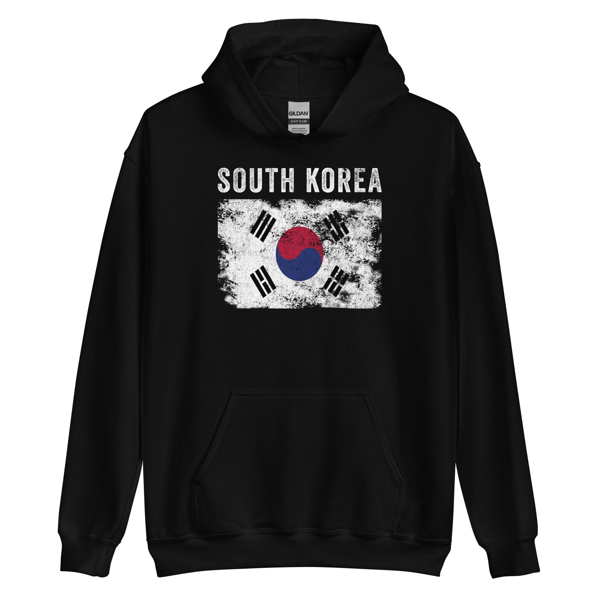 South Korea Flag Distressed Hoodie