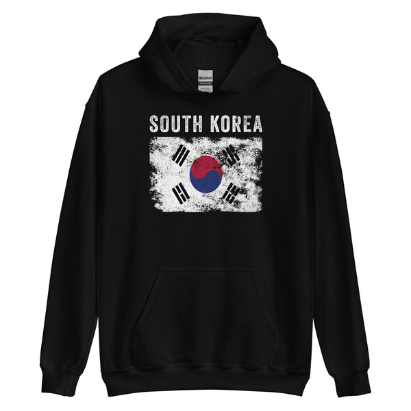 South Korea Flag Distressed Hoodie