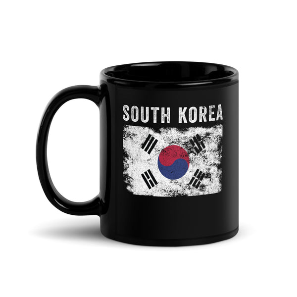 South Korea Flag Distressed Mug