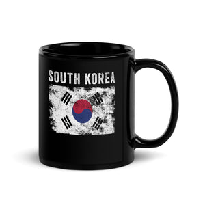 South Korea Flag Distressed Mug