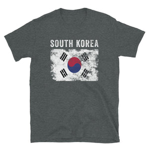 South Korea Flag Distressed T-Shirt