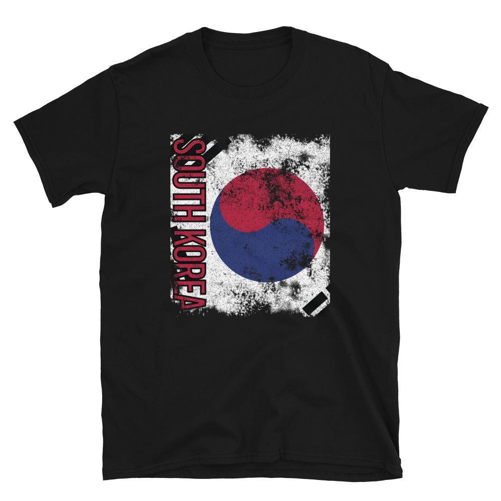 South Korea Flag Distressed T-Shirt