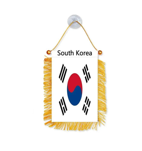 South Korea Hanging Flag for Car - Small Rearview Mirror Flag