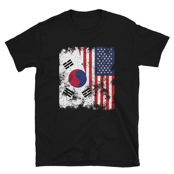 South Korea USA Flag - Half American T-Shirt