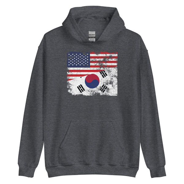 South Korea USA Flag Hoodie