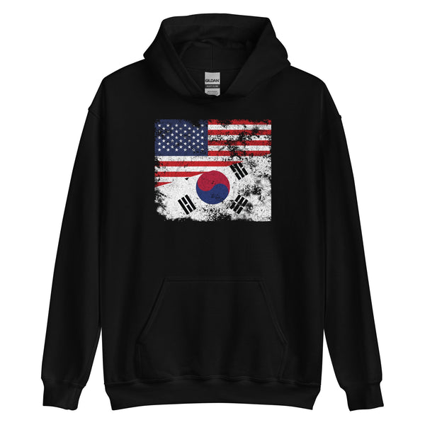 South Korea USA Flag Hoodie