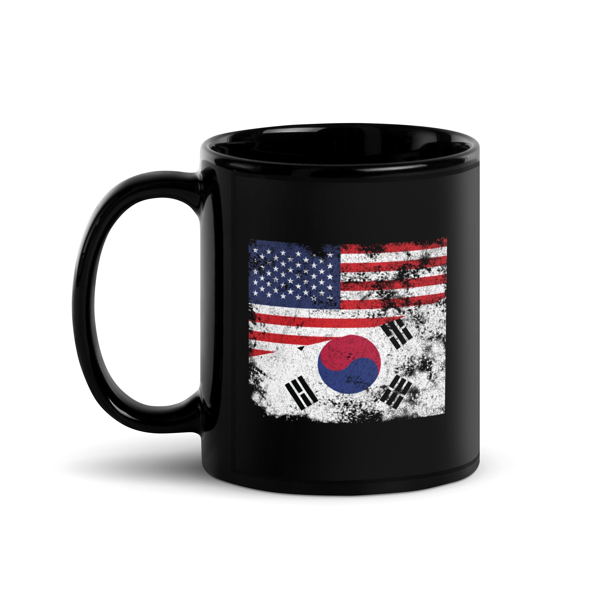 South Korea USA Flag Mug