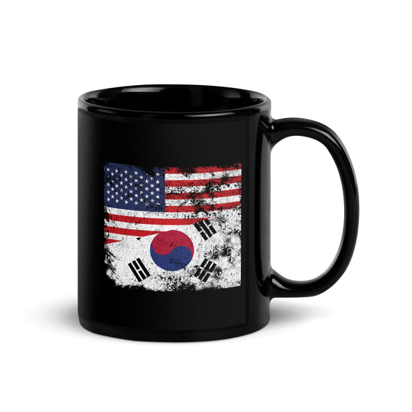 South Korea USA Flag Mug