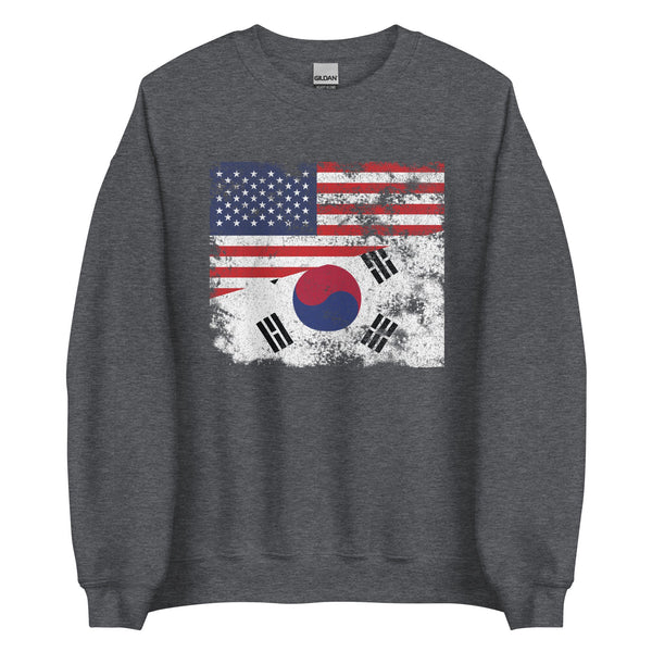 South Korea USA Flag Sweatshirt