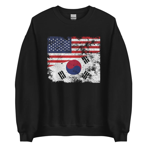 South Korea USA Flag Sweatshirt