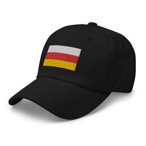 South Ossetia Flag Cap - Adjustable Embroidered Dad Hat