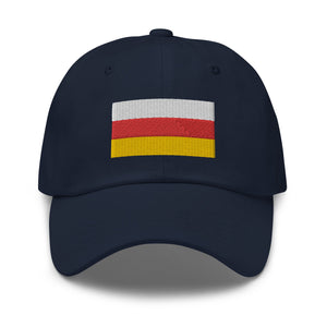 South Ossetia Flag Cap - Adjustable Embroidered Dad Hat