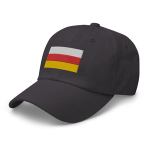 South Ossetia Flag Cap - Adjustable Embroidered Dad Hat