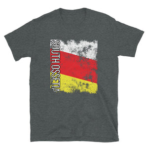 South Ossetia Flag Distressed T-Shirt