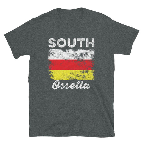 South Ossetia Flag Distressed T-Shirt