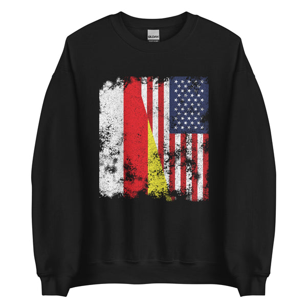 South Ossetia USA Flag - Half American Sweatshirt