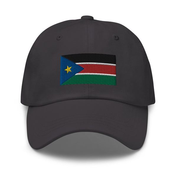 South Sudan Flag Cap - Adjustable Embroidered Dad Hat