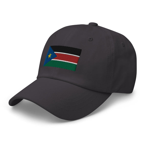 South Sudan Flag Cap - Adjustable Embroidered Dad Hat