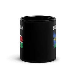 South Sudan Flag Distressed Mug