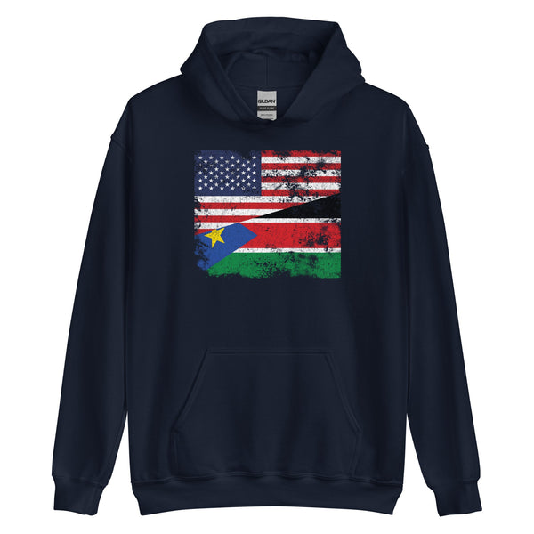 South Sudan 2011-2023 USA Flag Hoodie