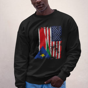 South Sudan 2011-2023 USA Flag Sweatshirt