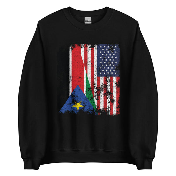 South Sudan 2011-2023 USA Flag Sweatshirt