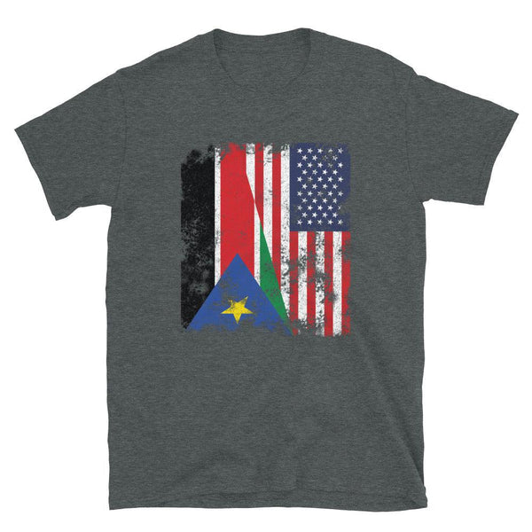 South Sudan 2011-2023 USA Flag T-Shirt