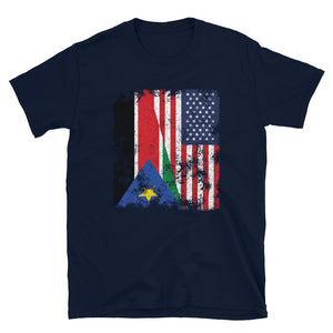 South Sudan 2011-2023 USA Flag T-Shirt