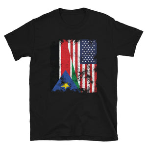 South Sudan 2011-2023 USA Flag T-Shirt