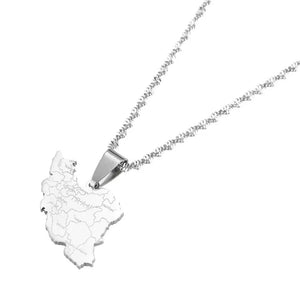 South Sudan Map Necklace