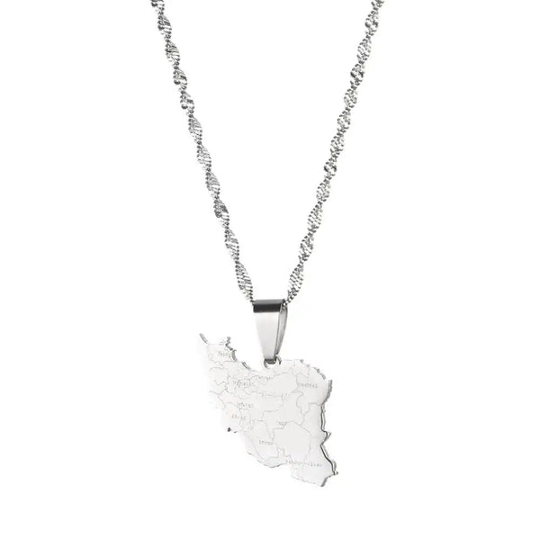 South Sudan Map Necklace