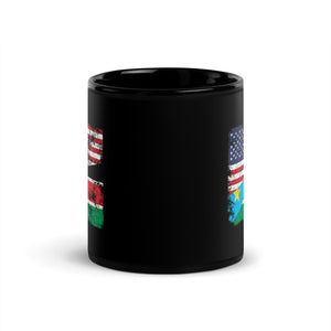 South Sudan USA Flag Mug