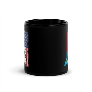 South Sudan USA Flag Mug