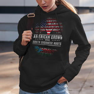 American Grown South Sudanese Roots Flag Hoodie