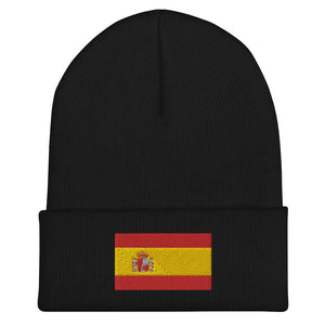 Spain Flag Beanie - Embroidered Winter Hat