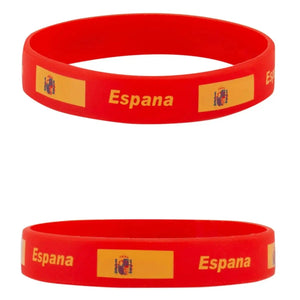 Spain Flag Bracelet - Silicone Wristband